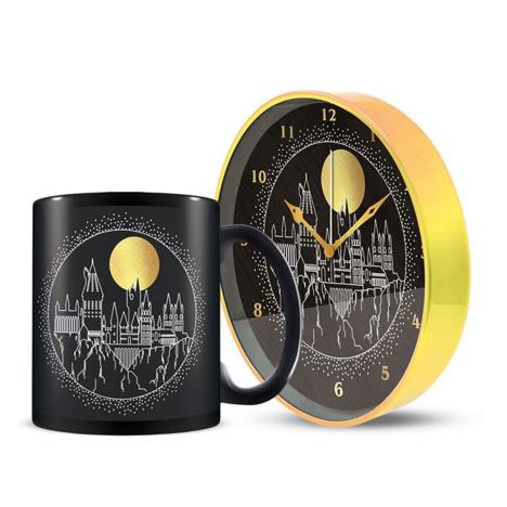 Harry Potter Golden Moon Hogwarts Mug & Clock Gift Set £19.99